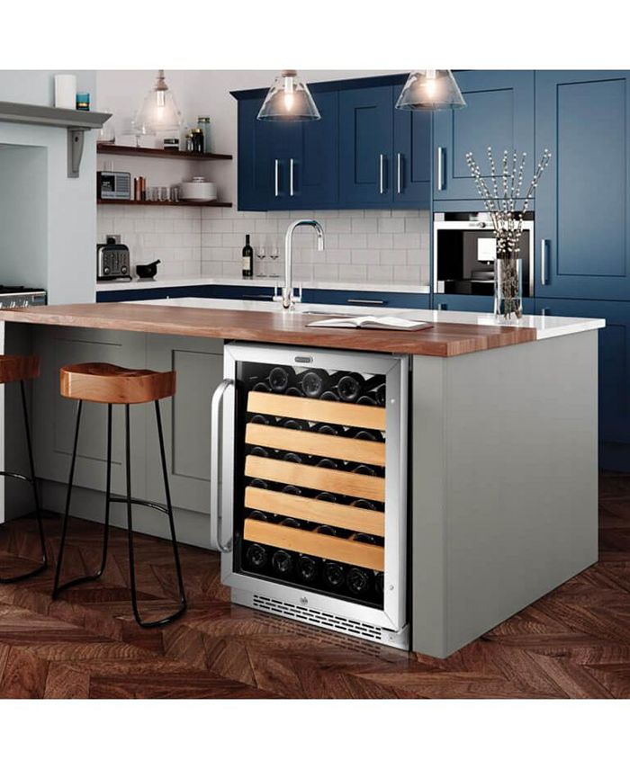 Whynter 24" BuiltIn Stainless Steel 54 Bottle Wine Refrigerator Cooler