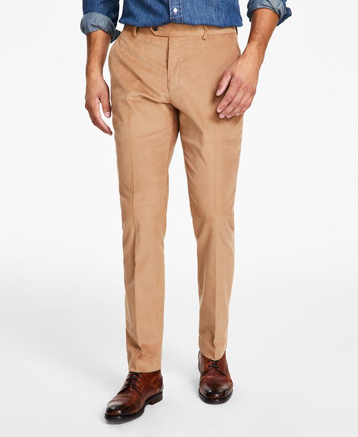 Tommy Hilfiger Men's Modern-Fit Solid Corduroy Pants - Macy's