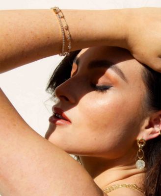 Crystal Droplet Chain Women's Bracelet Set