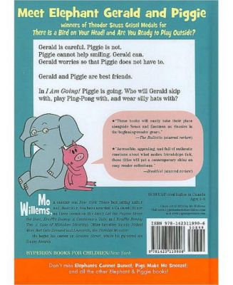 I Am Going! (Elephant and Piggie Series) by Mo Willems