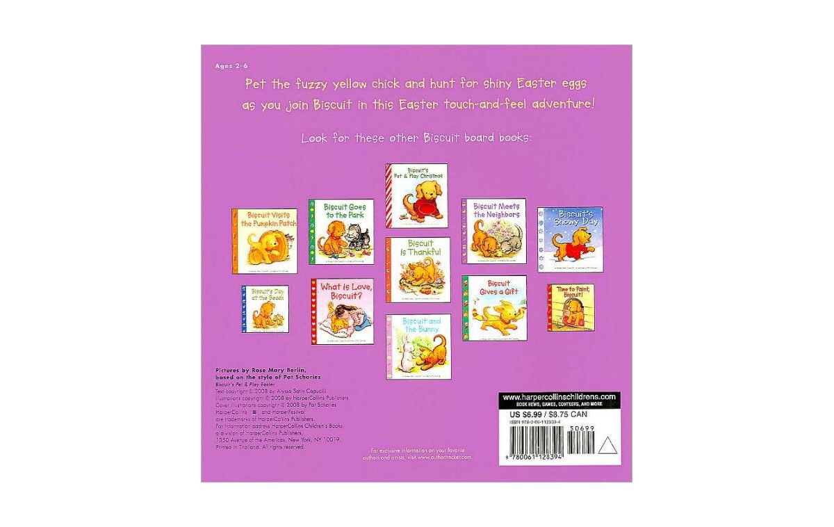 Biscuit's Pet & Play Easter: A Touch & Feel Book by Alyssa Satin Capucilli