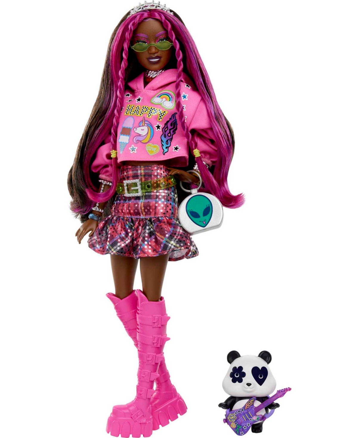 Barbie Extra Doll With Pet Panda In Multi-color