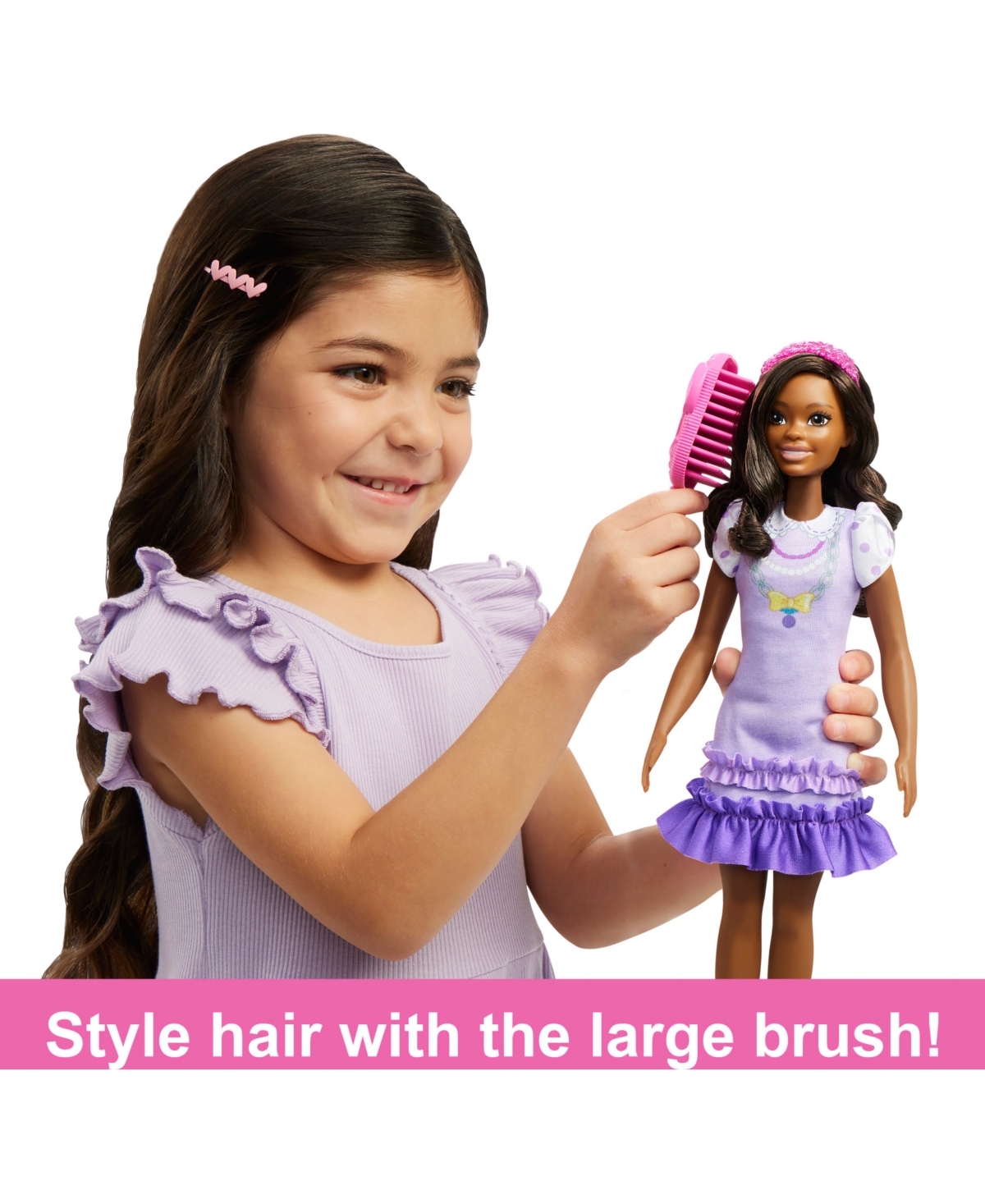 Shop Barbie My First Doll With Black Hair And Poodle In Multi-color