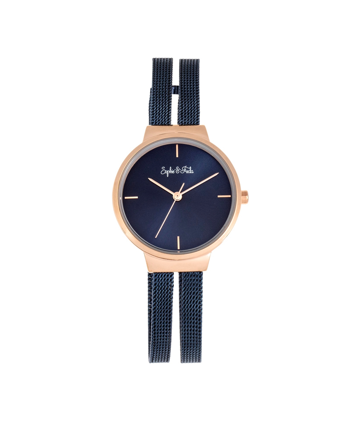 Women Sedona Stainless Steel Watch - Rose Gold/Blue, 30mm - Rose gold/blue