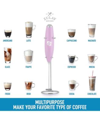 Milk Frother Whisk Handheld Electric Foam Maker with Batteries Included