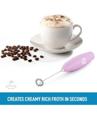 Milk Frother Whisk Handheld Electric Foam Maker with Batteries Included