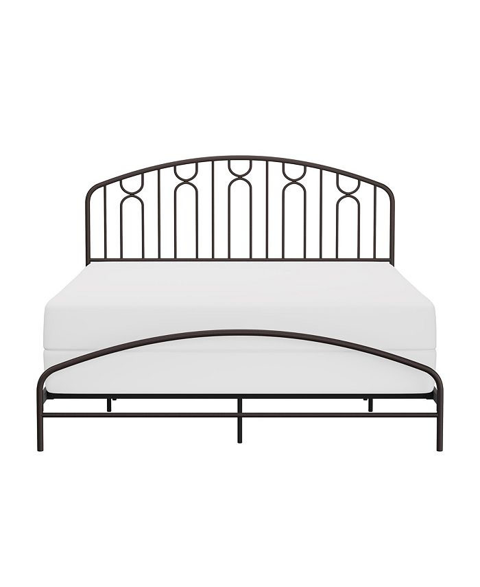 Hillsdale 44" Metal Riverbrooke Furniture Arch Scallop Queen Bed Macy's