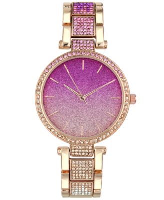 I.N.C. International Concepts Crystal & Gold Tone Ladies Watch NWOT INC, NWT, Rose gold tone link watch with | Mercari main image 4