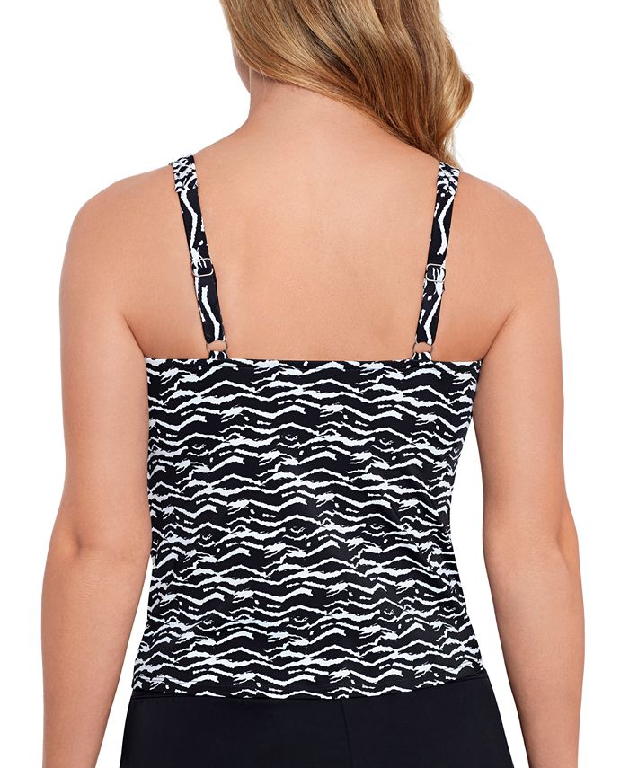 Swim Solutions Women's TummyControl VNeck Tankini Top, Created For