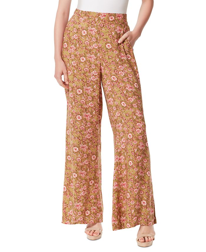 Jessica Simpson Women's Shaye Floral-Print Flared Pants - Macy's