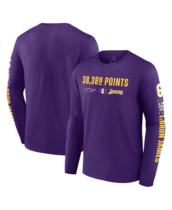 Purple MAN NBA Los Angeles Lakers Licensed Crew Neck Printed T