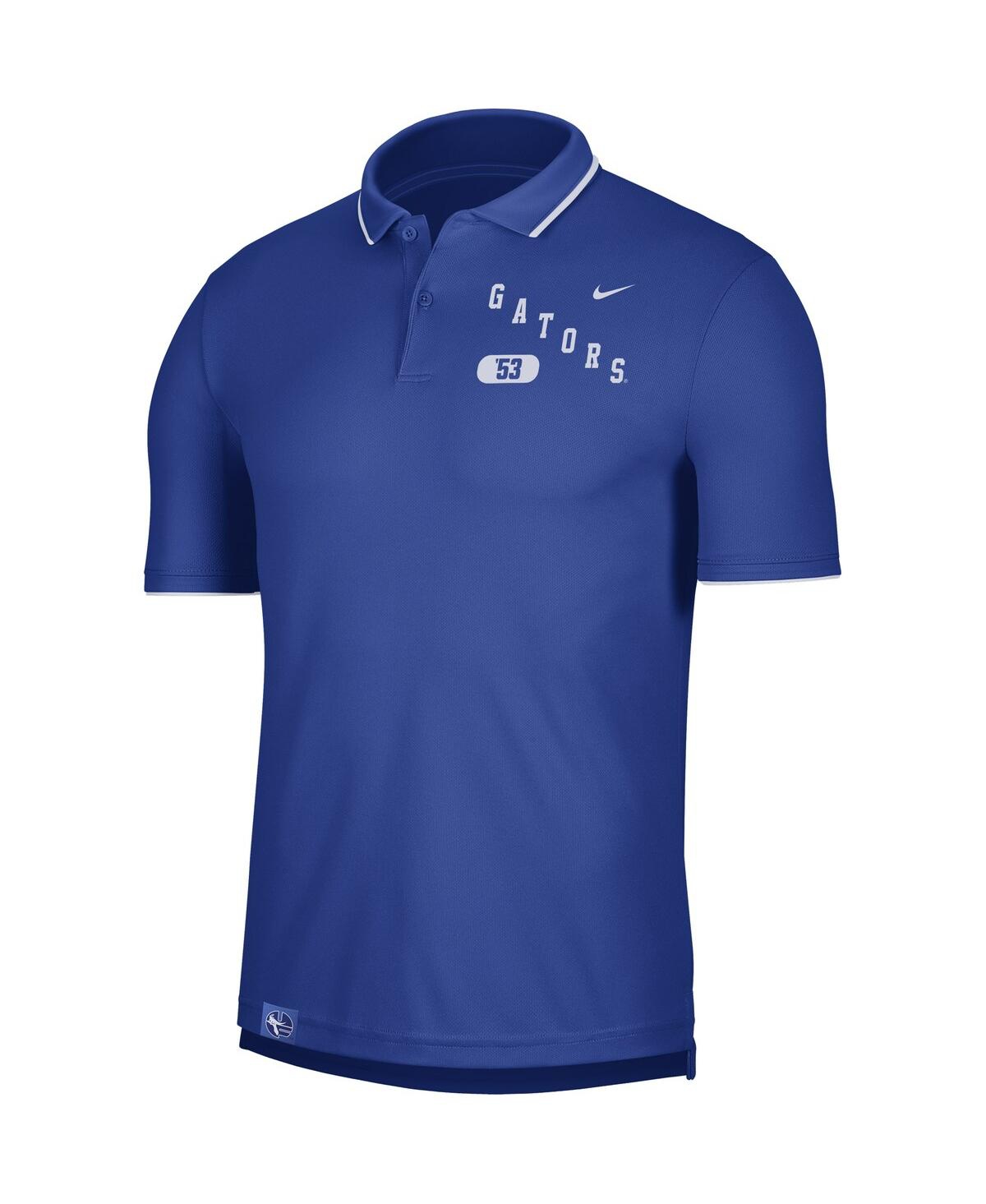 Shop Nike Men's  Royal Florida Gators Wordmark Performance Polo Shirt