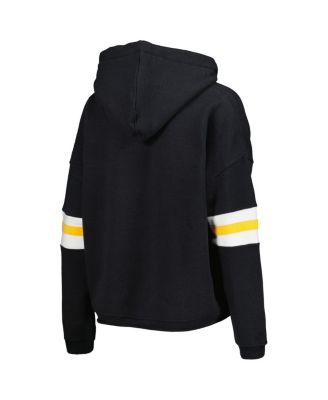 Women's Black Iowa Hawkeyes Super Pennant Pullover Hoodie