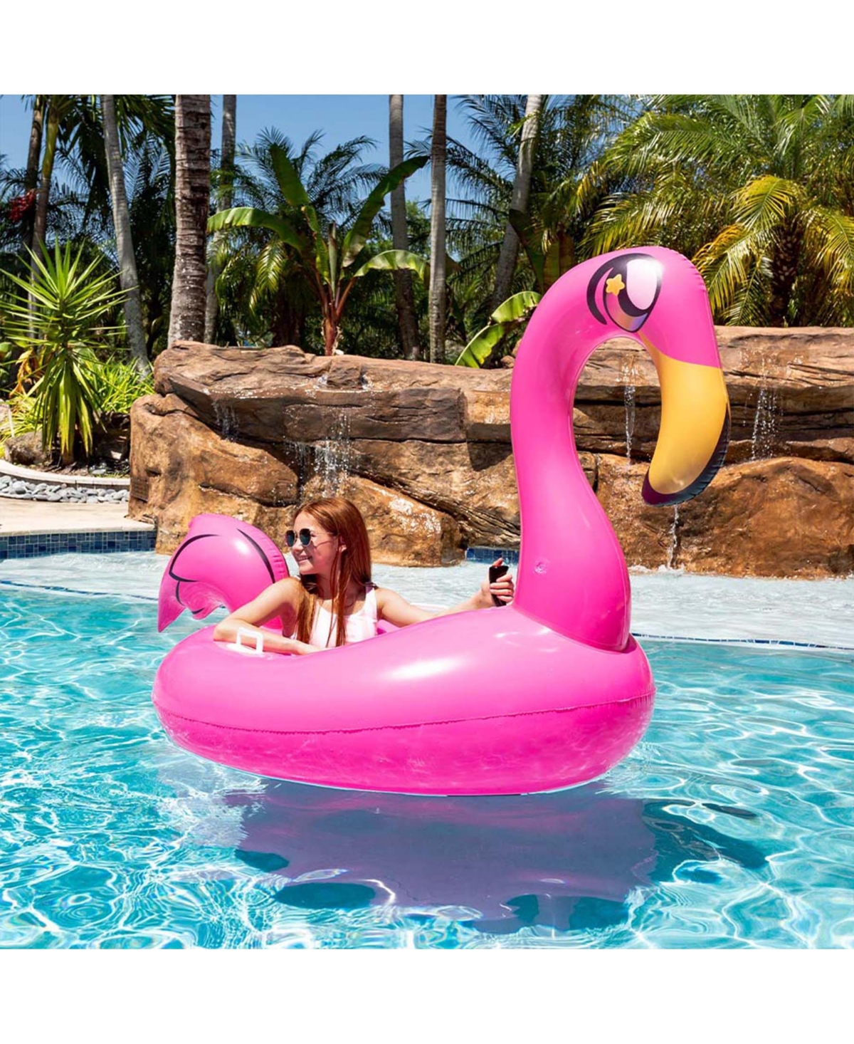 Poolcandy Flamingo Tube Runner Motorized Pool Tube In Pink