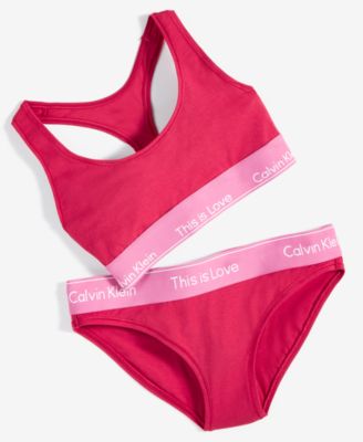 Calvin Klein Underwear logo-underband Cotton Sports Bra - Farfetch