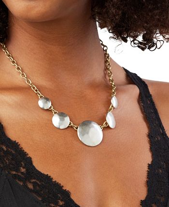 Lucky Brand - Two-Tone Coin Collar Necklace