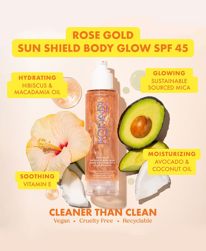 Kopari Beauty Rose Gold Sun Shield Body Glow SPF 45 Macy's