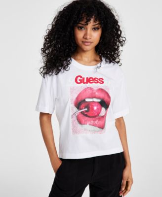 GUESS - Women's Eco Cherry Graphic Short-Sleeve T-Shirt