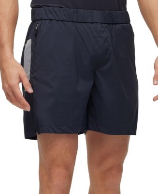 BOSS by Hugo Boss Men's Slim-Fit Water-Repellent Stretch Fabric Shorts ...