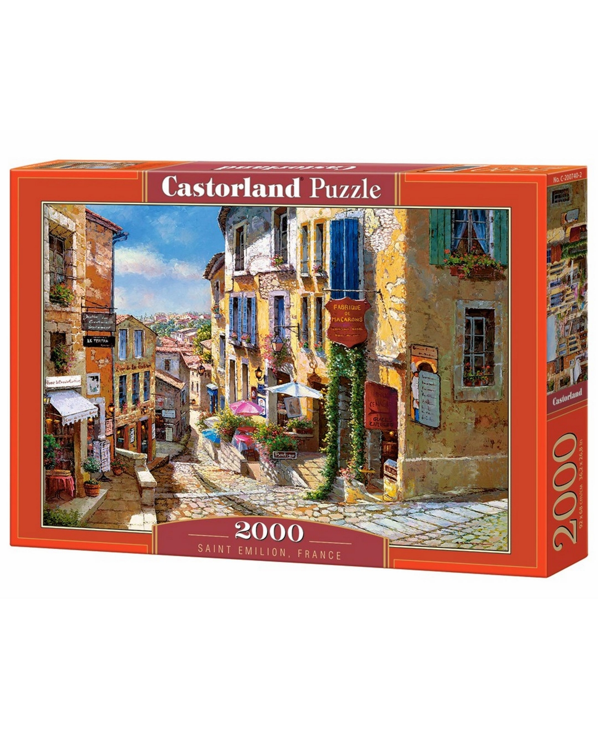 Castorland Saint Emilion, France Jigsaw Puzzle Set, 2000 Piece In Multicolor