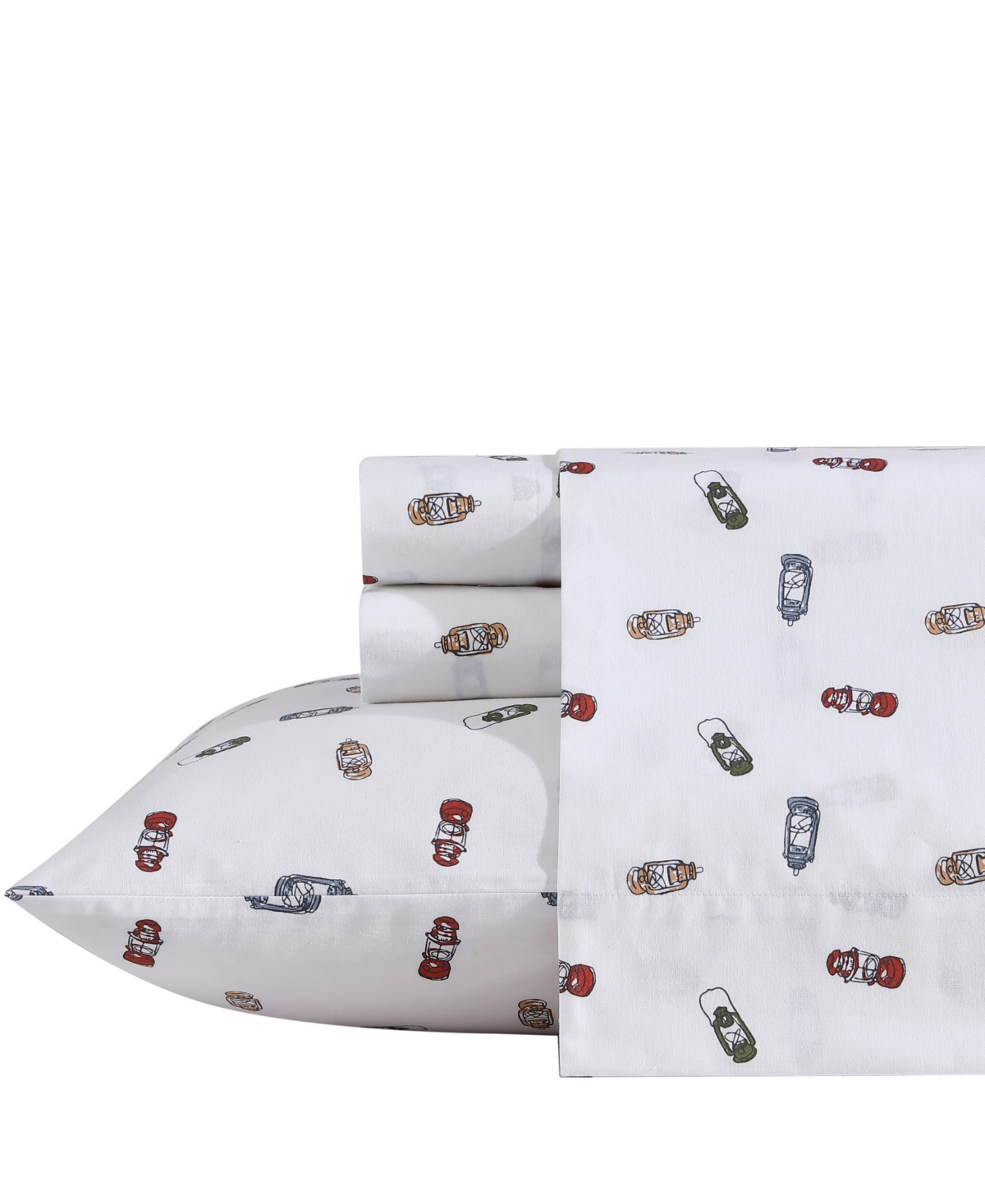 Eddie Bauer Printed 100% Cotton Percale 4-pc. Sheet Set, Queen In Explore Lantern