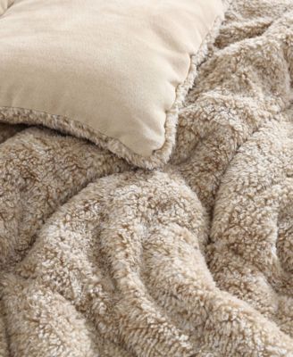 Sherwood Reversible Micro-suede Sherpa Comforter Set, Twin