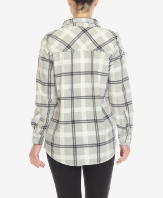 売れ筋商品|||ホワイトマーク シャツ トップス レディース Women's Flannel Plaid Shirt Pink, Gray Protective Flannel Shirt for Women - Pink Checkered with