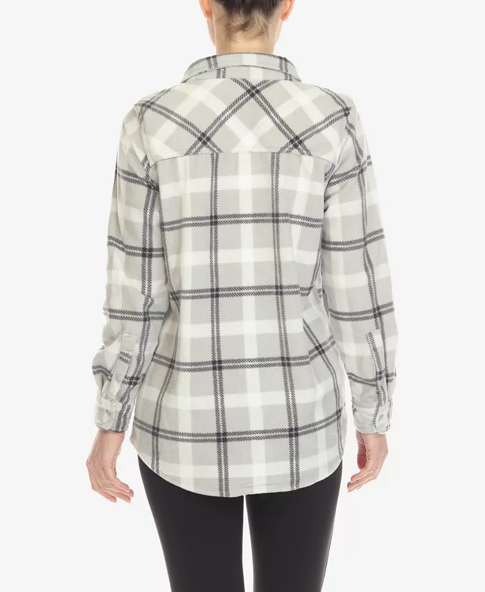 Women's Flannel Plaid Shirt - thumbnail 10