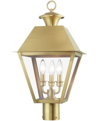 Wentworth 3 Light Outdoor Large Post Top Lantern