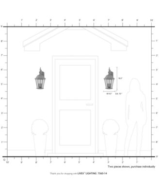 Hamilton 3 Light Outdoor Wall Lantern