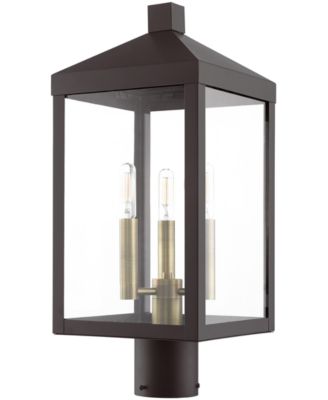 Nyack 3 Light Outdoor Post Top Lantern