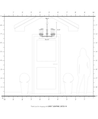 Hillcrest 5 Light Outdoor Chandelier