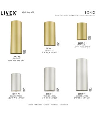 Bond 1 Light Outdoor and Indoor ADA Small Sconce