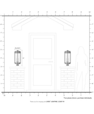 Sheridan 3 Light Outdoor Post Top Lantern