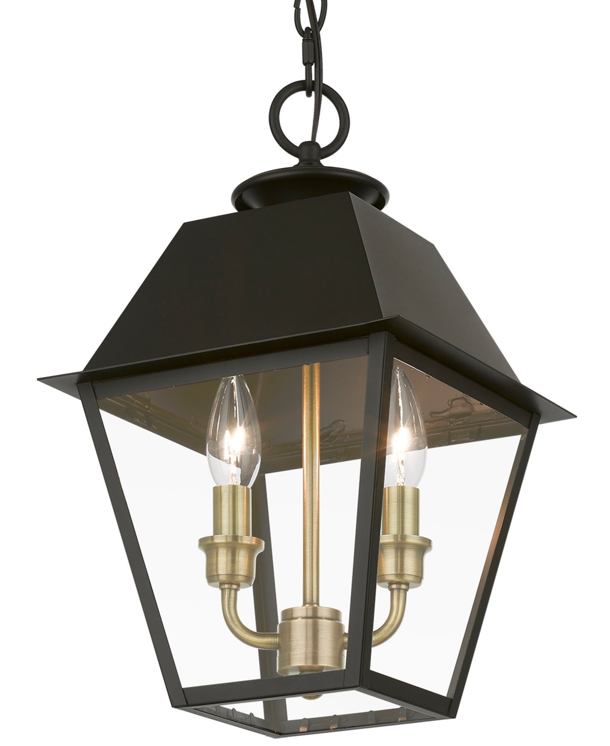 Livex Wentworth 2 Light Outdoor Medium Pendant Lantern
