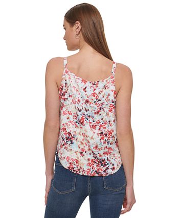 DKNY Women's Printed Square-Neck Camisole - Macy's