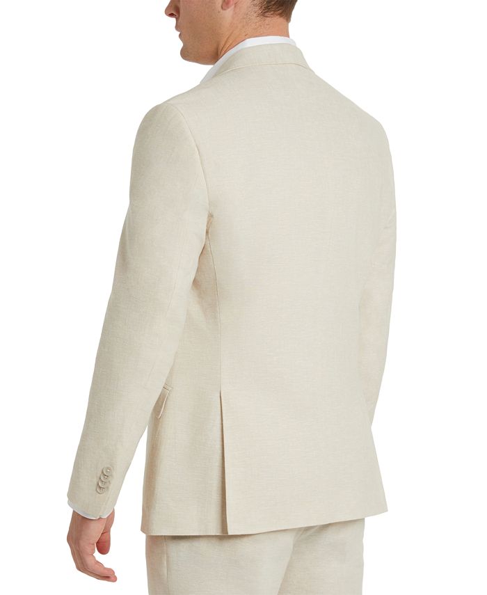 Kenneth Cole Reaction Men's Slim-Fit Stretch Linen Solid Suit - Macy's