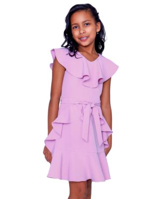 Rare Editions Girls Purple Dress