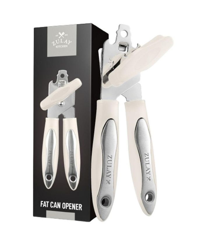 Zulay Kitchen Heavy Duty 2 in 1 Can Opener Wide Grip Smooth Edge Cut Macy's