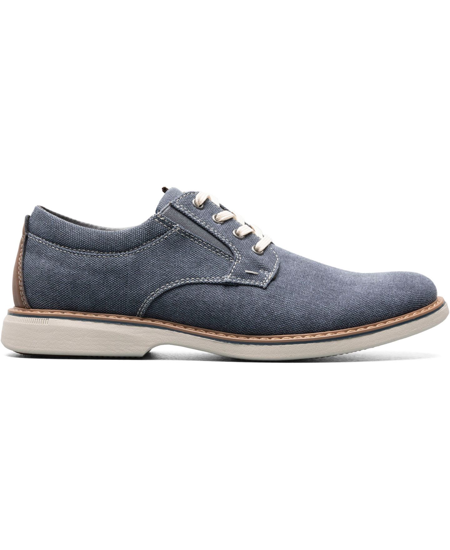 Обувь Nunn Bush Men's Otto Canvas Plain Toe Oxford Shoes, цвет: Синий джинсовый — фото 2