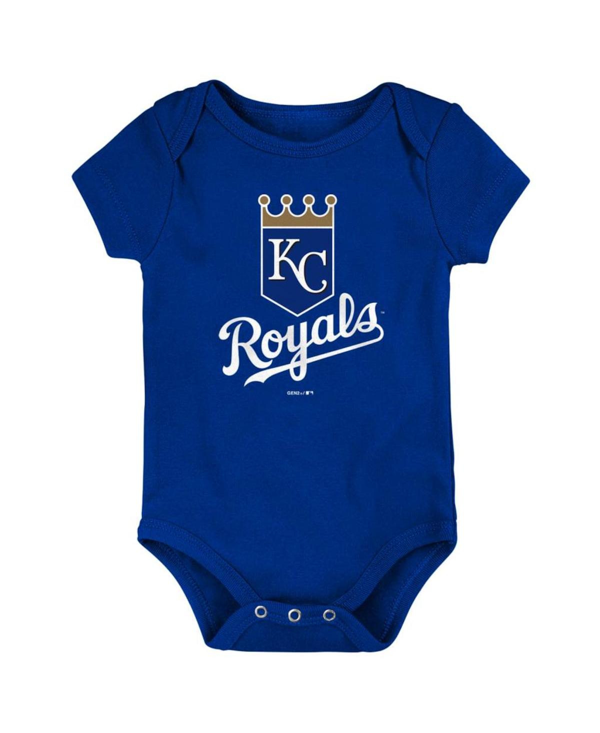 OUTERSTUFF NEWBORN AND INFANT BOYS AND GIRLS ROYAL KANSAS CITY ROYALS TEAM PRIMARY LOGO BODYSUIT