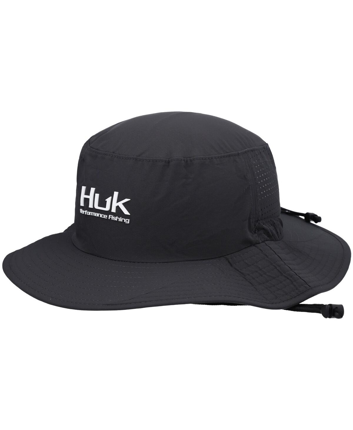 Huk Men's  Graphite Solid Boonie Bucket Hat