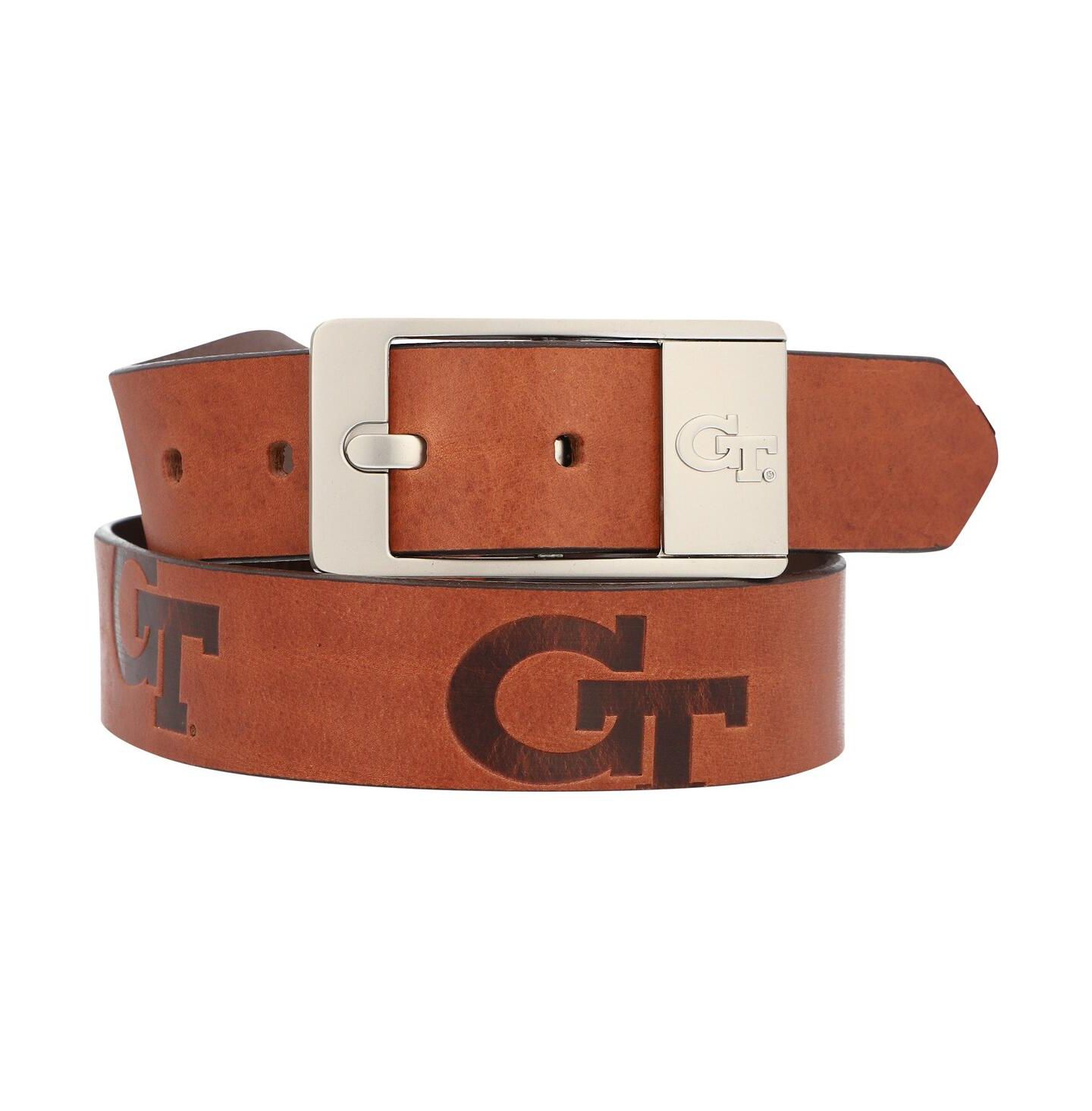 Мужские ремни Eagles Wings Georgia Tech Yellow Jackets Brandish Leather Belt — фото 1