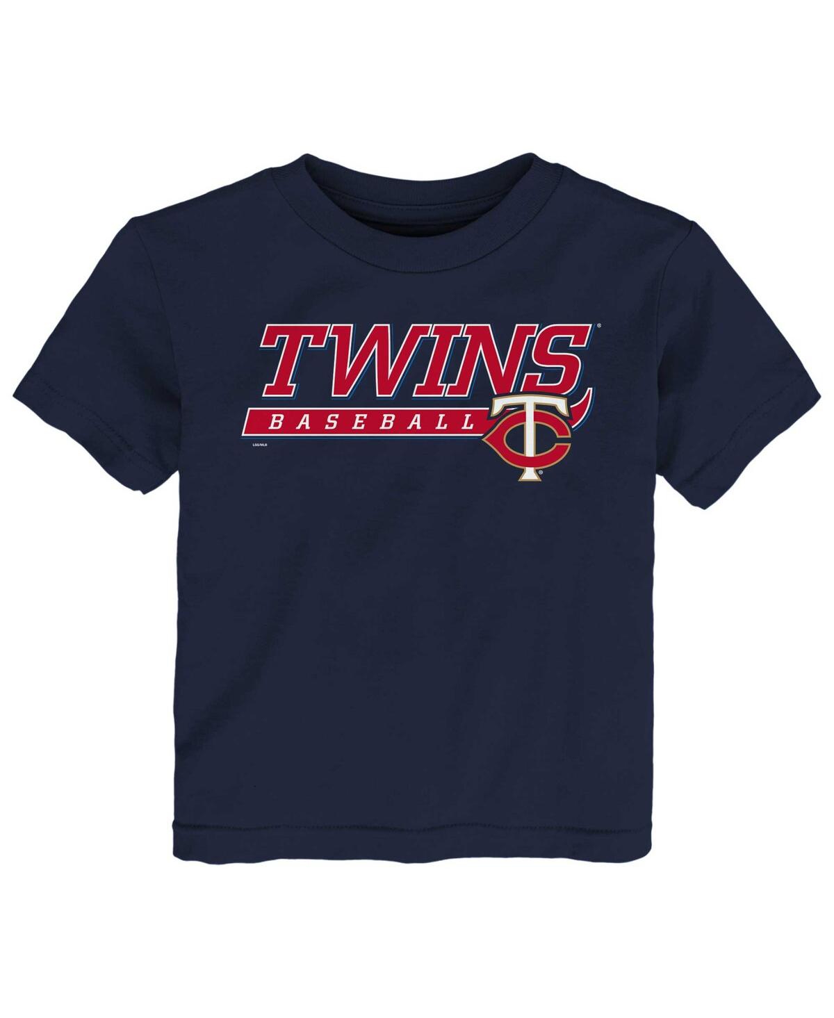 Shop Outerstuff Toddler Boys And Girls Navy Minnesota Twins Take The Lead T-shirt