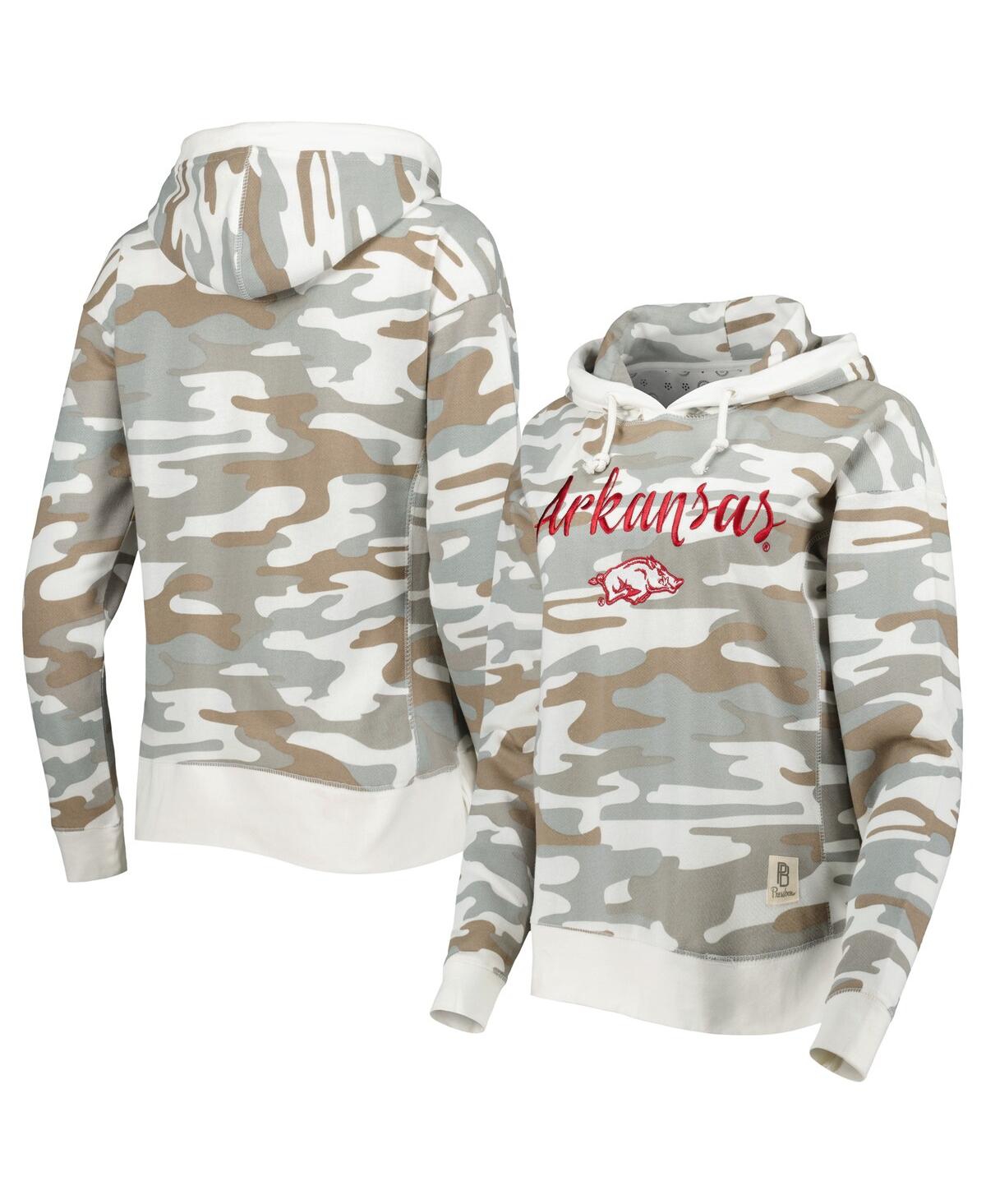 PRESSBOX WOMEN'S PRESSBOX CAMO ARKANSAS RAZORBACKS SAN PABLO PULLOVER HOODIE 