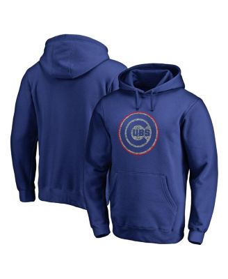 Men's Royal Chicago Cubs Static Logo Pullover Hoodie