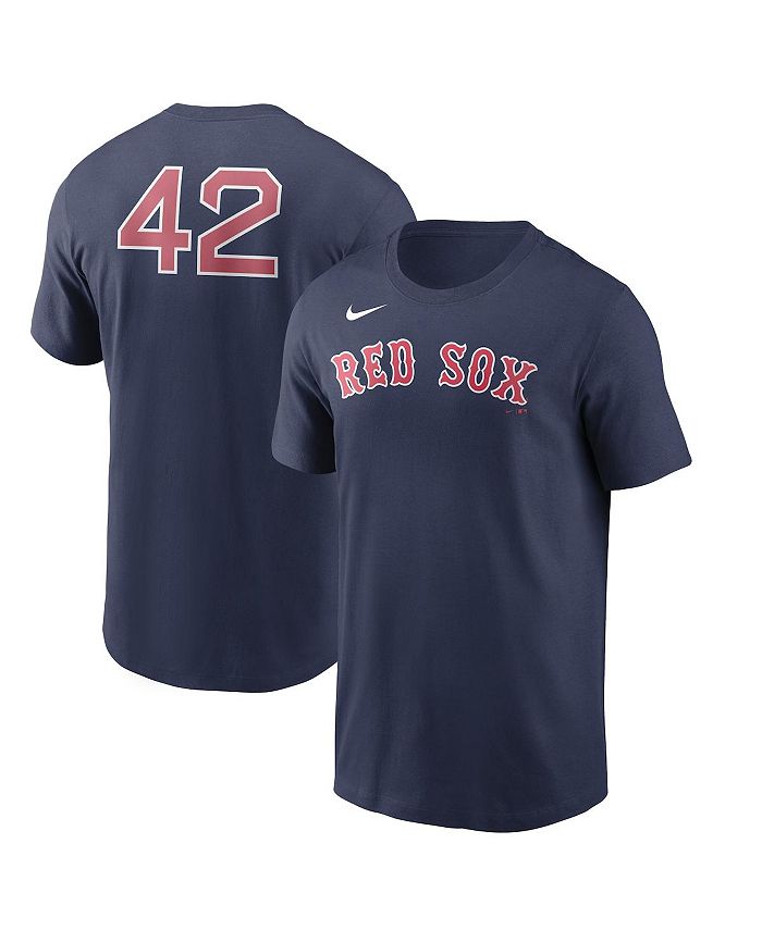 Nike Men's Navy Boston Red Sox Jackie Robinson Day Team 42 T-shirt - Macy's
