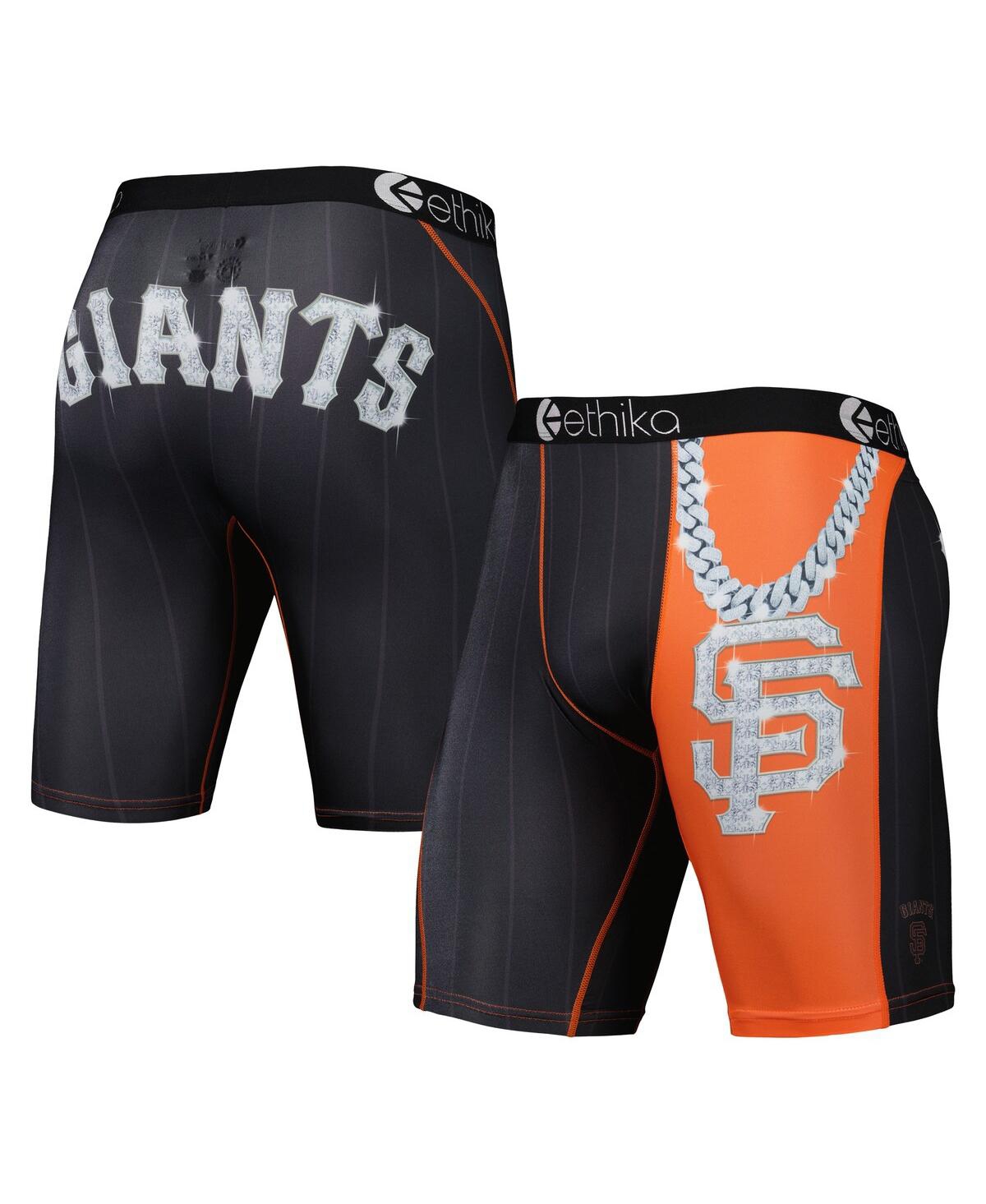 Shop Ethika Men's  Black San Francisco Giants Slugger Boxers