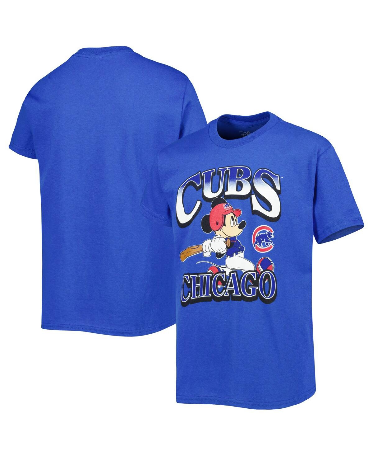 Outerstuff Kids' Big Boys And Girls Royal Chicago Cubs Disney Game Day T-shirt