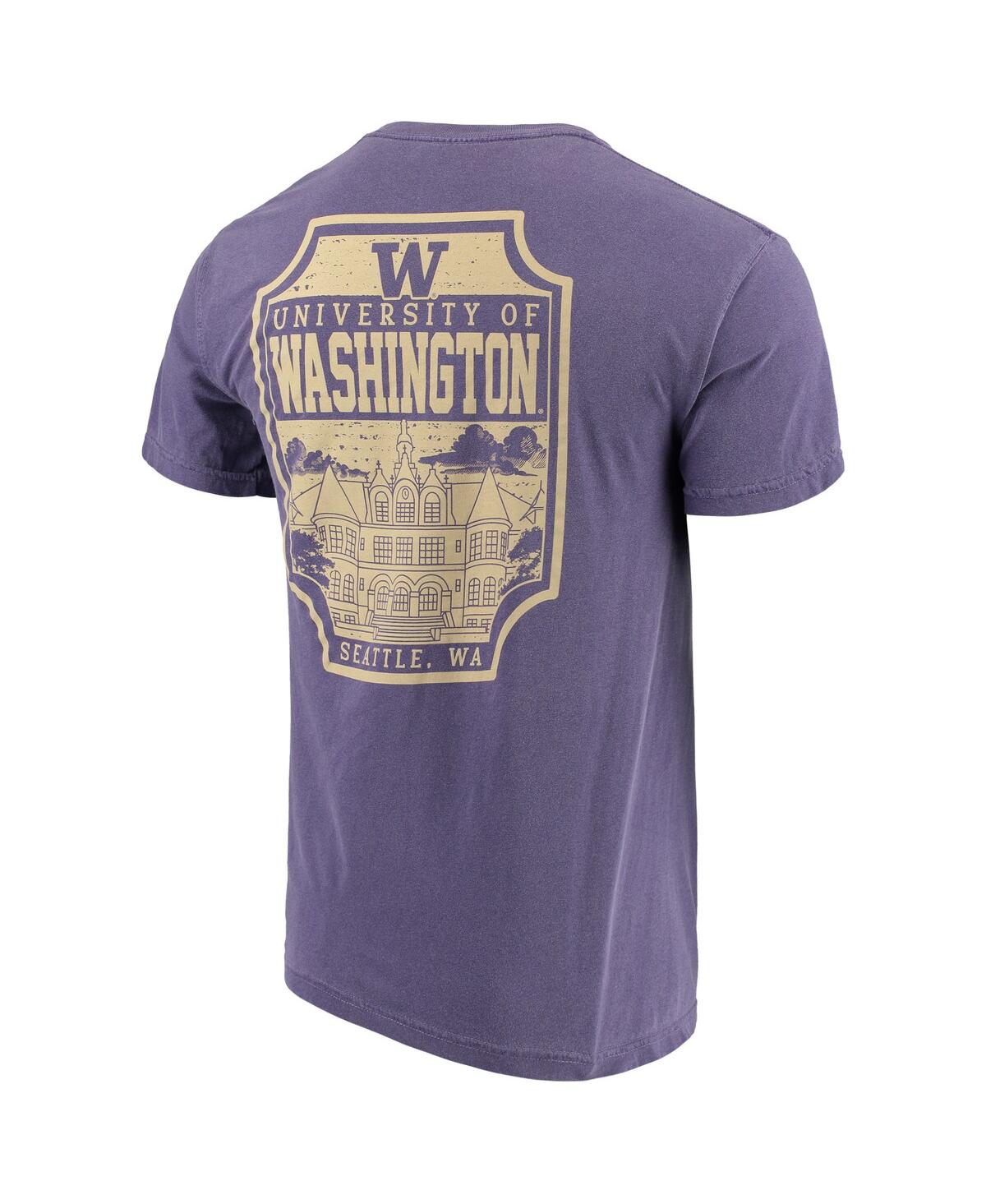 Shop Image One Men's Purple Washington Huskies Comfort Colors Campus Icon T-shirt